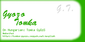 gyozo tomka business card